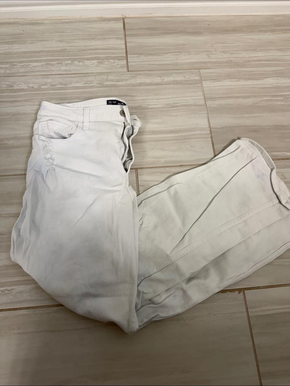 Hollister Ultra High-Rise Dad Jeans - White